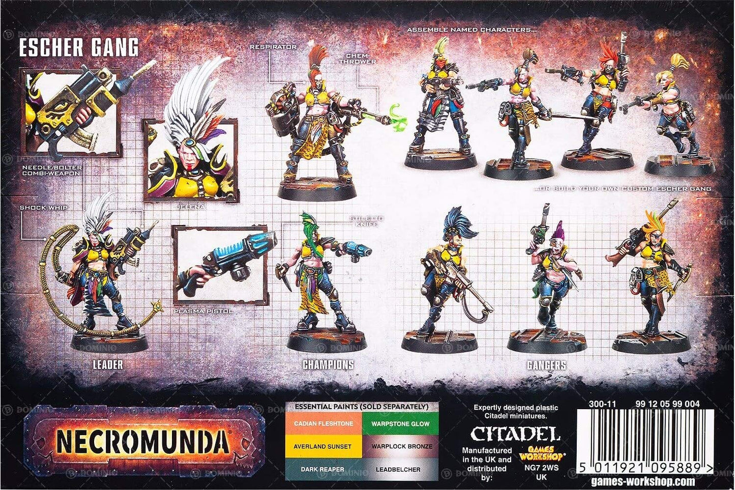 GAMES WORKSHOP 99120599004 "Necromunda Escher Gang Miniature