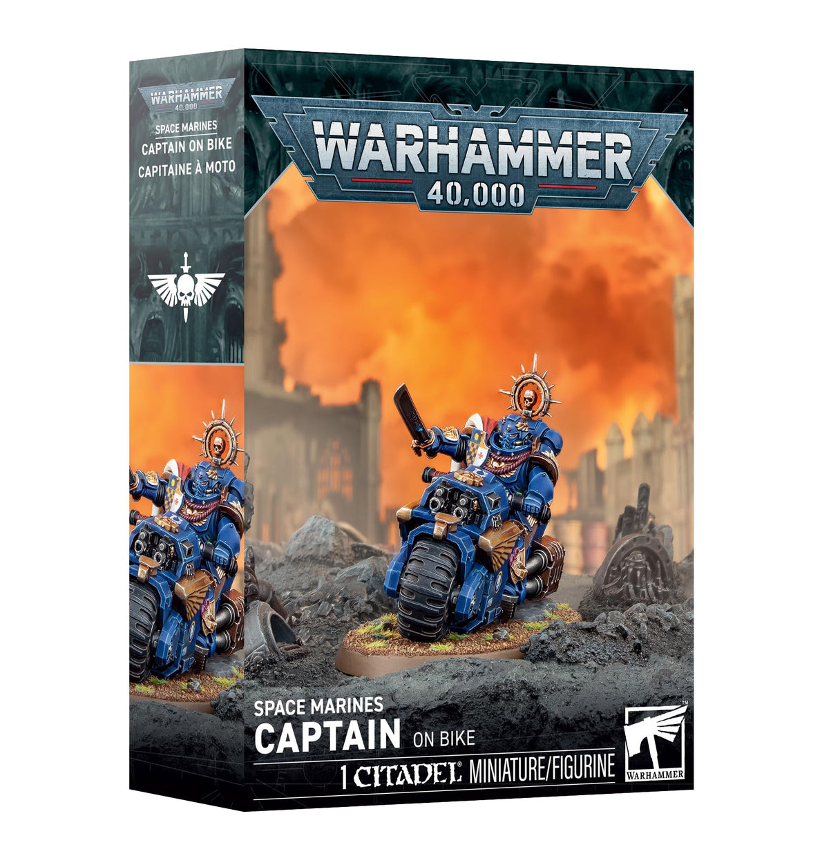 Games Workshop Warhammer 40k Space Marines Captain on Bike