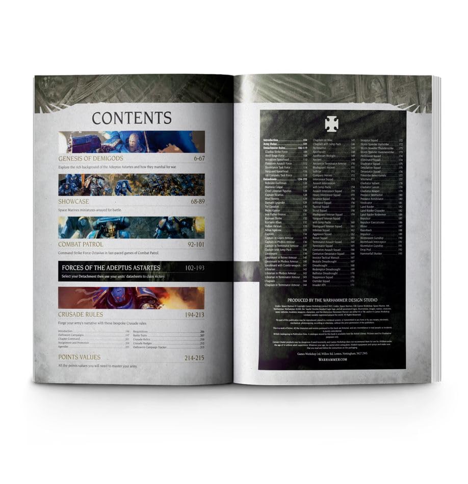 Games Workshop - Warhammer 40,000 - CODEX: Space Marines (10th Edition - 2023), Black