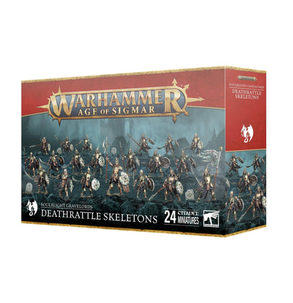 Games Workshop - Warhammer - Age of Sigmar - Soulblight Gravelords: Deathrattle Skeletons (2025 Edition), Grey