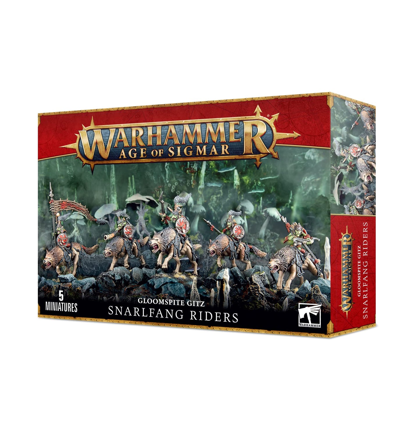 Games Workshop Warhammer: GLOOMSPITE GITZ: SNARLFANG Riders