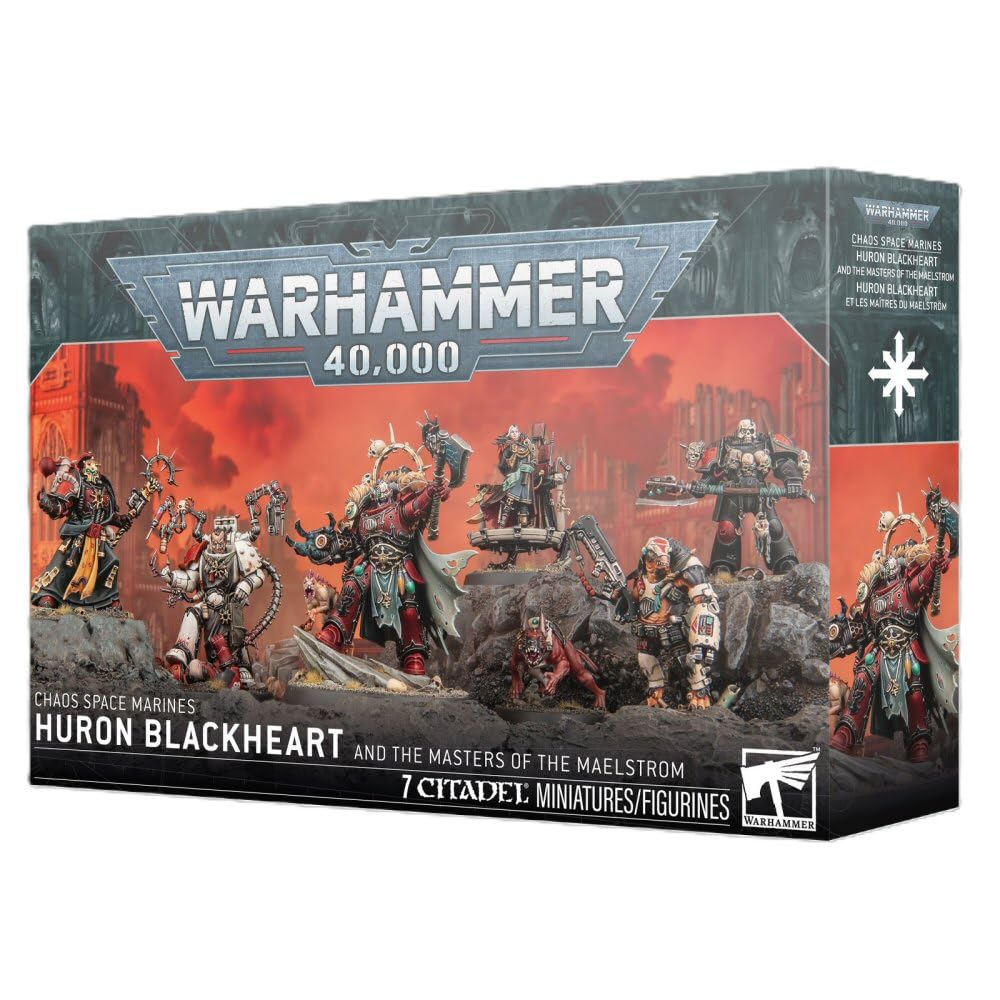 Warhammer 40,000 Huron Blackheart and The Masters of The Maelstrom 7 Miniatures Chaos Space Marines Red Corsairs Characters