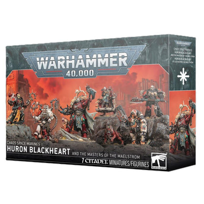 Warhammer 40,000 Huron Blackheart and The Masters of The Maelstrom 7 Miniatures Chaos Space Marines Red Corsairs Characters