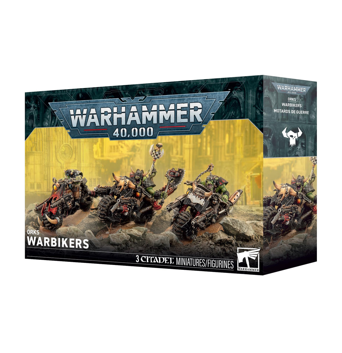Ork Warbikers Warhammer 40,000 Plastic Mounted Miniatures Kit