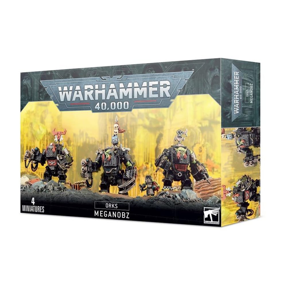 Games Workshop 99120103035" Warhammer 40K Ork Meganobz Action Figure, Black