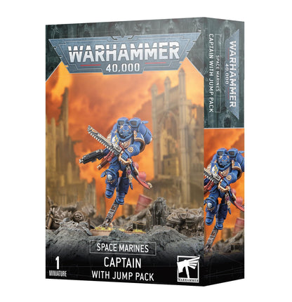 Games Workshop - Warhammer 40,000 - Space Marines: Captain with Jump Pack (2023 Edition), Black