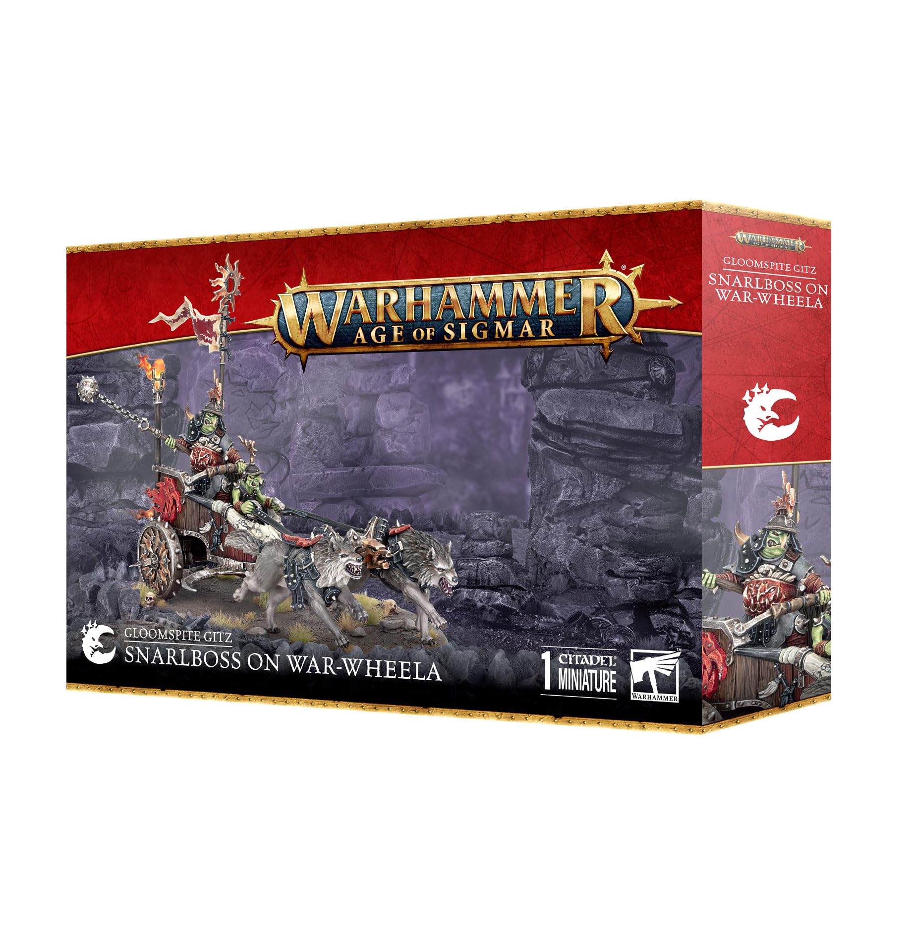 Warhammer: GLOOMSPITE GITZ: SNARLBOSS ON WAR-WHEELA