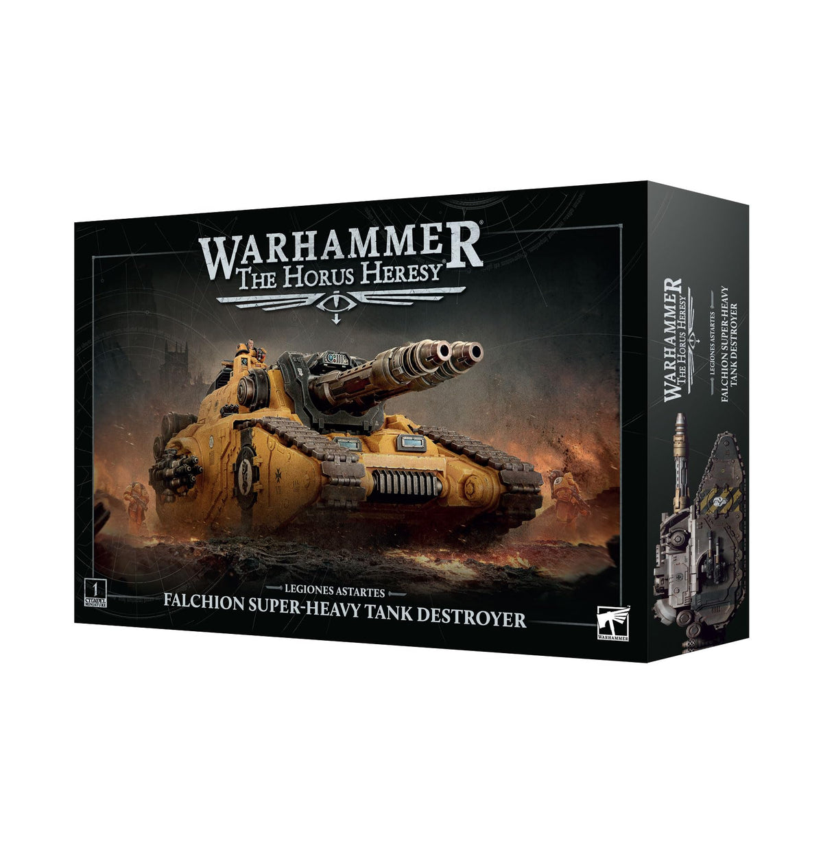 Warhammer: The Horus Heresy – Falchion Super-Heavy Tank Destroyer | 296-Piece Plastic Miniature Kit | Legiones Astartes Army Building Set with Neutron-Wave Cannon & Modular Weapon Options