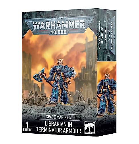 GAMES WORKSHOP Warhammer 40,000: Space Marines Librarian in Terminator Armour, Blue