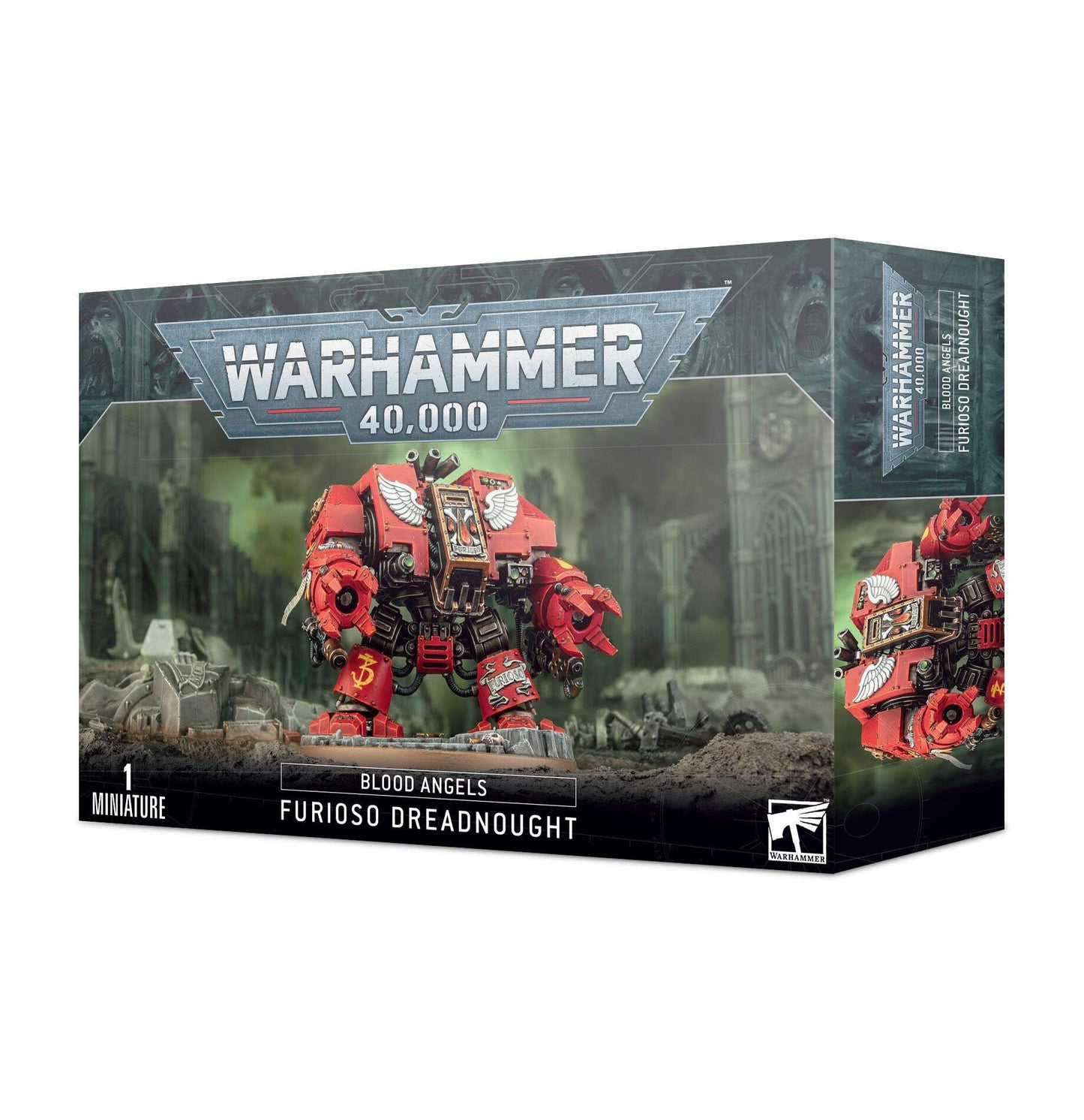 Games Workshop Warhammer 40,000 - Blood Angels: Furioso Dreadnought, Black