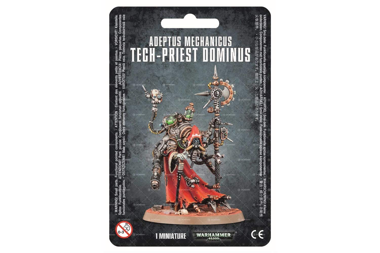 GAMES WORKSHOP 99070116001" Warhammer 40,000" Adeptus Mechanicus Tech-Priest Dominus Action Figure, Black