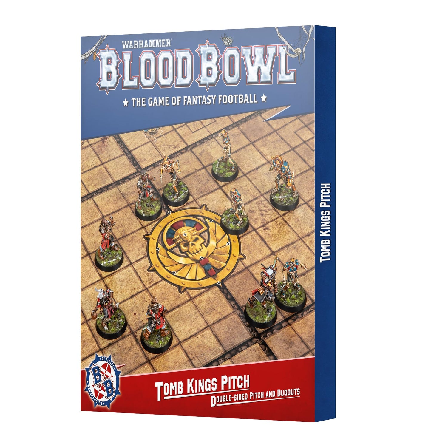 Games Workshop Blood Bowl: Tomb Kings Double-Sided Pitch and Dugouts