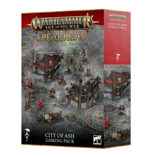 Warhammer Age of Sigmar Spearhead: City of Ash Gaming Pack | Gameboard, Terrain, Cards & Rulebook | Battleplan Supplement for Spearhead Games