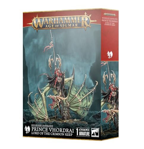 Warhammer Age of Sigmar- Soulblight Gravelords Prince Vhordrai Lord of The Crimson Keep