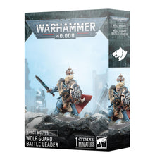 Games Workshop Warhammer 40,000 Space Wolves Wolf Guard Battle Leader Miniature, Premium Detail Model Kit, Collectible Figure for Painting, Tabletop Wargaming