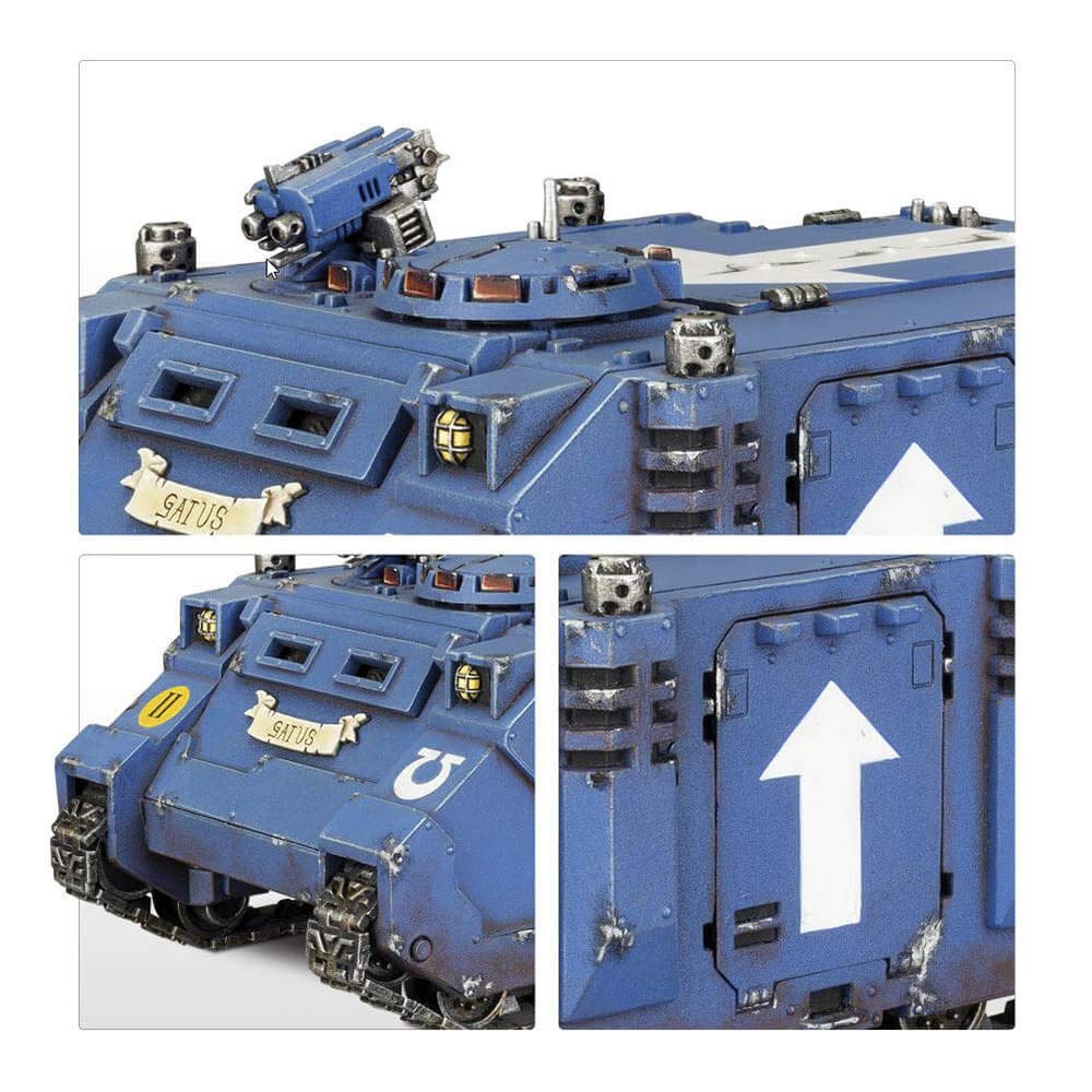 GAMES WORKSHOP 99120101227" Space Marine Razorback Game, Black