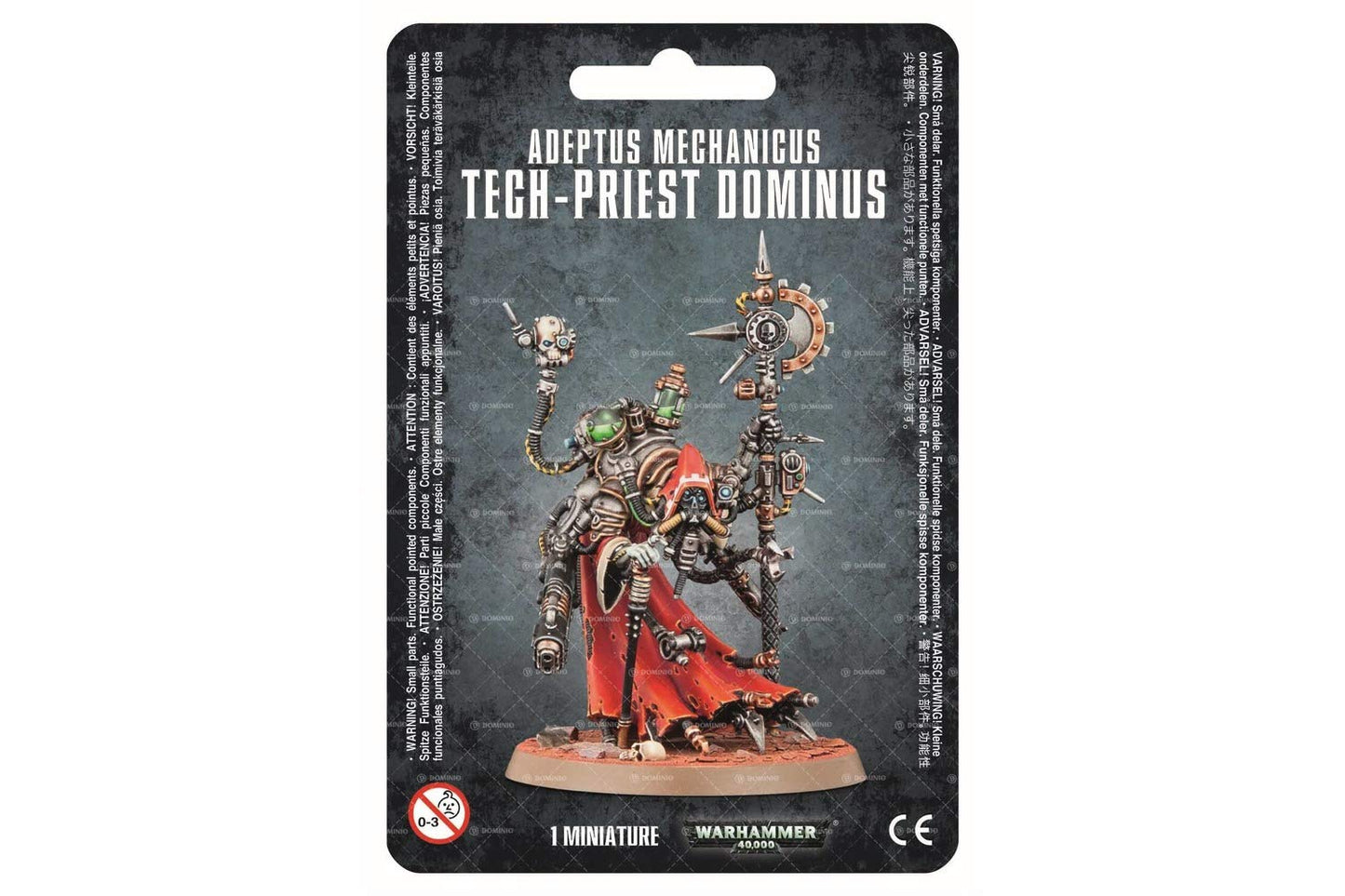 Games Workshop 99070116001" Warhammer 40,000" Adeptus Mechanicus Tech-Priest Dominus Action Figure, Black