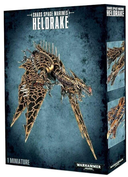 Warhammer Heldrake: Chaos Space Marines Figurine - Tabletop Game - Age 120+