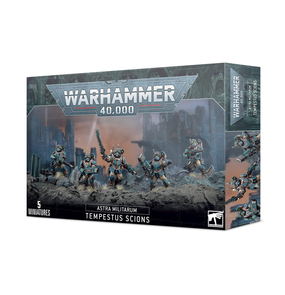 Games Workshop Warhammer 40,000 Astra Militarum Tempestus Scions, Multi Part Plastic Miniature Kit, Elite Infantry Models for Tabletop Wargaming and Hobby Painting