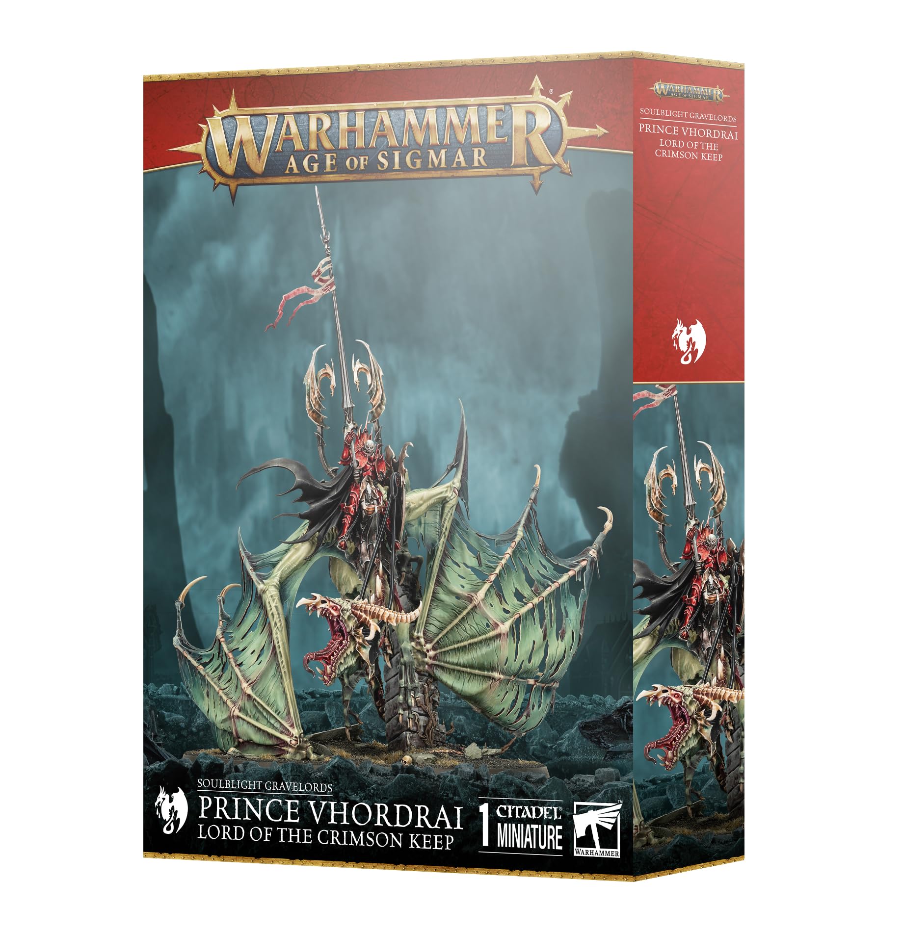 Warhammer Age of Sigmar- Soulblight Gravelords Prince Vhordrai Lord of The Crimson Keep