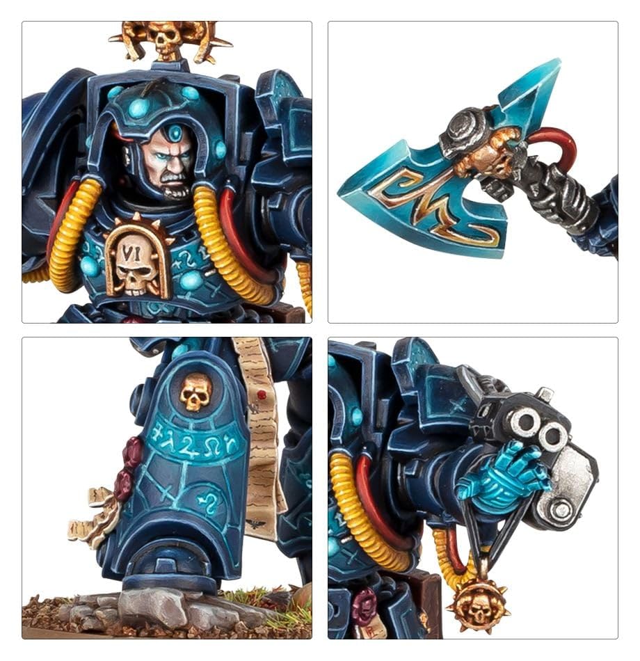 GAMES WORKSHOP Warhammer 40,000: Space Marines Librarian in Terminator Armour, Blue