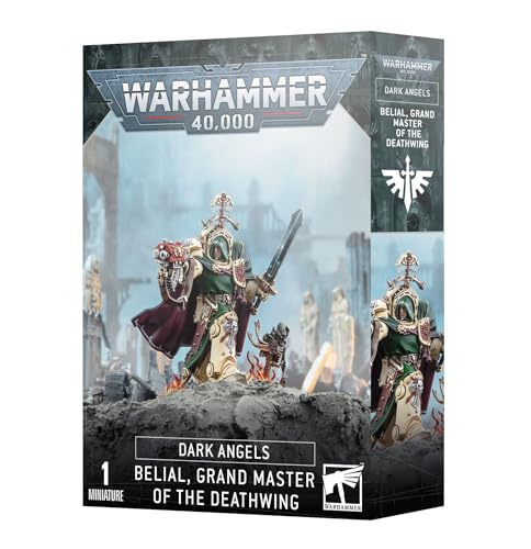Warhammer Games Workshop 40,000 - Dark Angels: Belial Grand Master of The Deathwing, Black